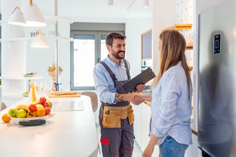 architect shake hand client